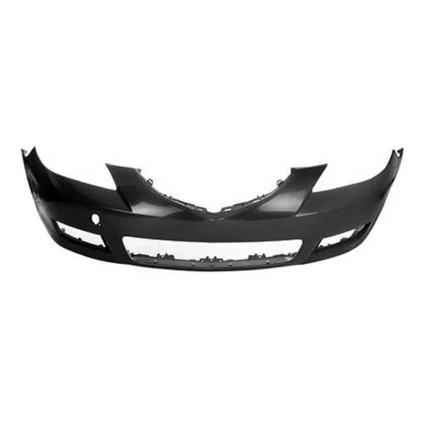 Bumper Cover Front Standard Type w/Textured Lower Lip Primed CAPA for Mazda 3 Sedan 2007–2009