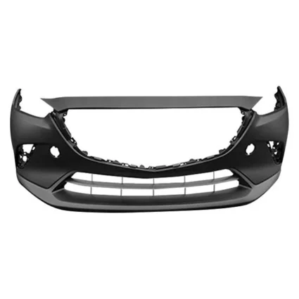 Bumper Cover Front w/o Chrome Molding Smooth Upper/Textured Center & Lower Primed for Mazda CX-3 2016–2022