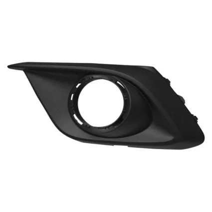 Bumper Insert Front Left Fog Lamp Bezel w/Fog Lamps Black for Mazda 3 2014–2016