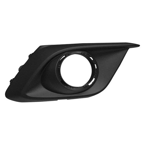 Bumper Insert Front Right Fog Lamp Bezel w/Fog Lamps Black for Mazda 3 2014–2016