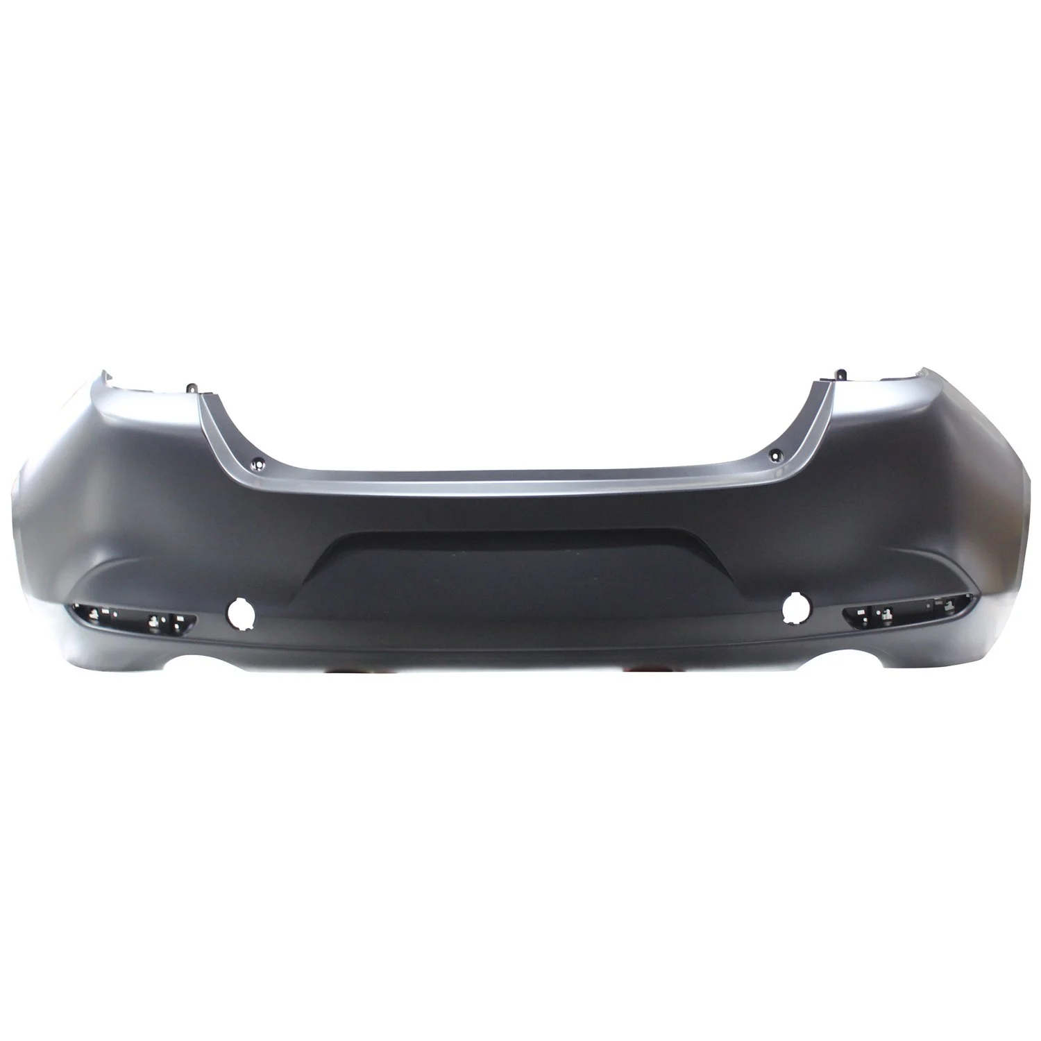 Bumper Cover Rear w/o Parking Sensors Primed CAPA for Mazda 3 Sedan 2019–2024
