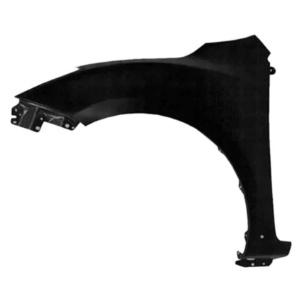 Fender Front Left w/o Stone Guard w/o Side Signal Lamps w/Molding Hole CAPA for Mazda 3 Hatchback 2010–2013