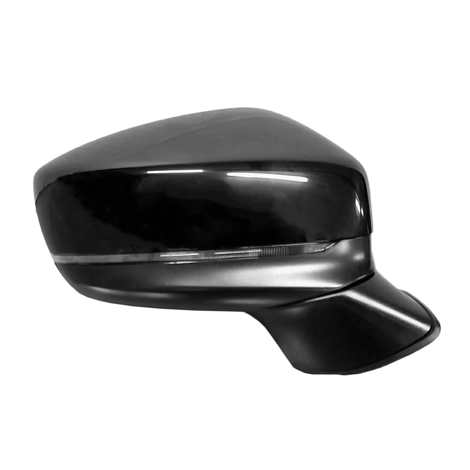 Door Mirror Assembly Right Manual Folding Non-Heated w/Blind Spot Detection w/Cover for Mazda CX-5 2017–2021