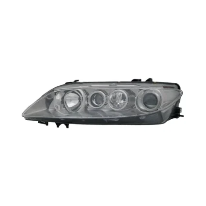 Headlight Assembly Composite Left w/Fog Lamps Type 2 Lens & Body for Mazda 6 2003–2005