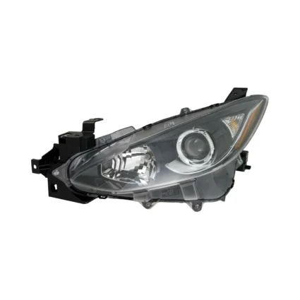 Headlight Assembly Composite Left Halogen CAPA for Mazda 3 2014–2016
