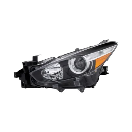 Headlight Assembly Composite Left Halogen Japan Built CAPA for Mazda 3 Sedan Hatchback 2017–2018
