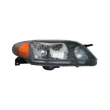 Headlight Assembly Composite Right w/Metal Coat Bezel for Mazda Protege Sedan 2001–2003