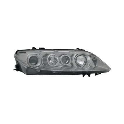 Headlight Assembly Composite Right w/Fog Lamps Type 2 Lens & Body for Mazda 6 2003–2005