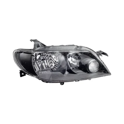 Headlight Assembly Composite Right w/Metal Coat Bezel w/o Bulbs or Sockets for Mazda Protege5 Hatchback 2002–2003