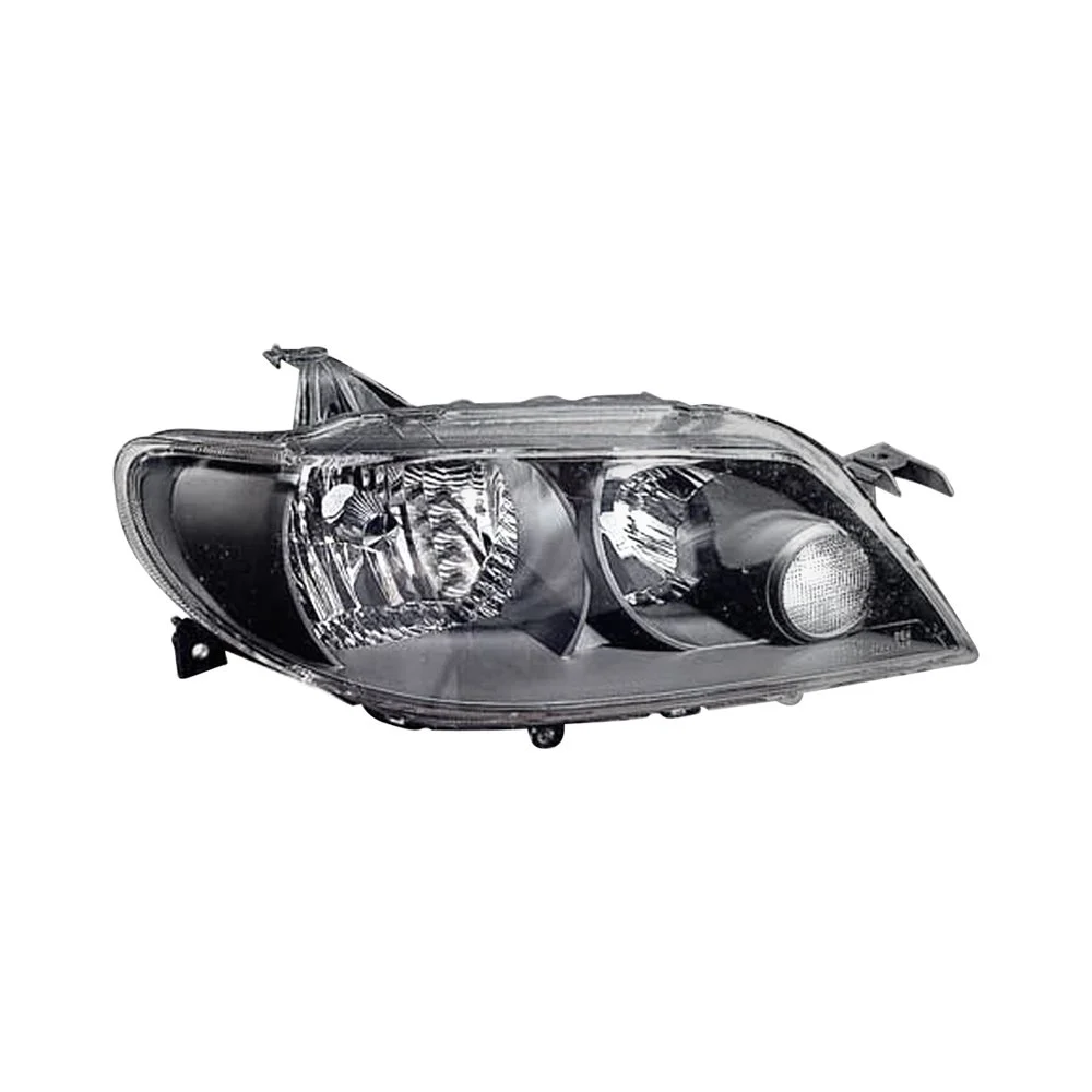 Headlight Assembly Composite Right w/Metal Coat Bezel w/o Bulbs or Sockets for Mazda Protege5 Hatchback 2002–2003