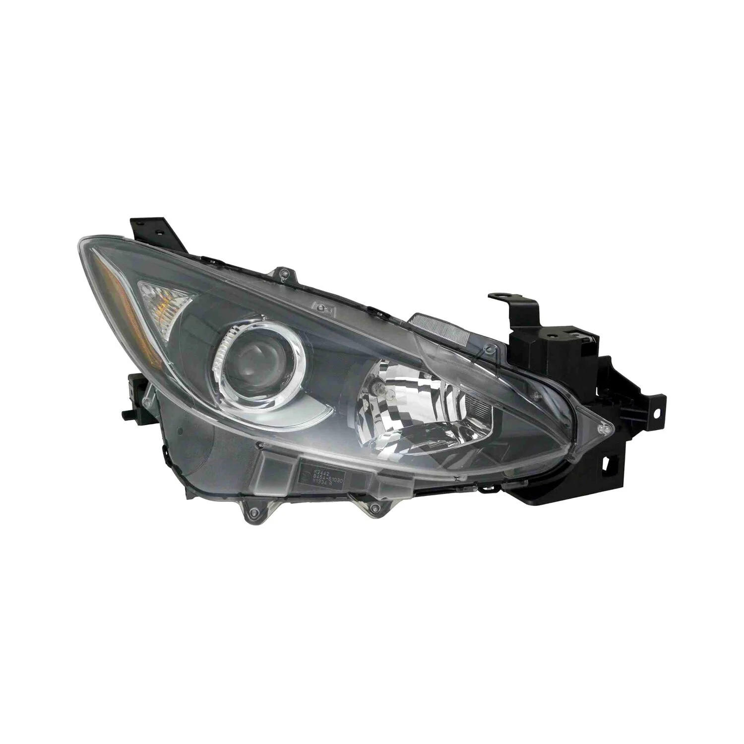 Headlight Assembly Composite Right Halogen CAPA for Mazda 3 2014–2016