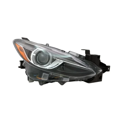 Headlight Assembly Composite Right HID w/o Auto Level Control for Mazda 3 2014–2018