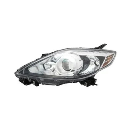 Headlight Lens Housing Left Halogen w/Black Bezel for Mazda 5 2008–2009