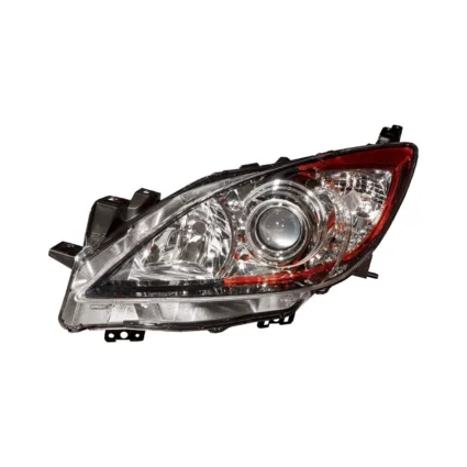 Headlight Lens Housing Left Halogen CAPA for Mazda 3 2010–2013