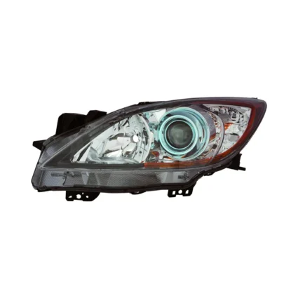 Headlight Lens Housing Left Halogen CAPA for Mazda 3 2012–2013