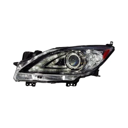 Headlight Lens Housing Left HID w/o Auto Level Control w/DRL for Mazda 3 Sedan Hatchback 2010–2013