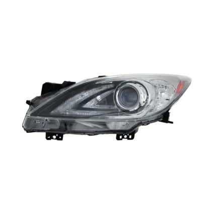 Headlight Lens Housing Left HID w/o Auto Level Control w/o DRL for Mazda 3 Sedan Hatchback 2010–2011
