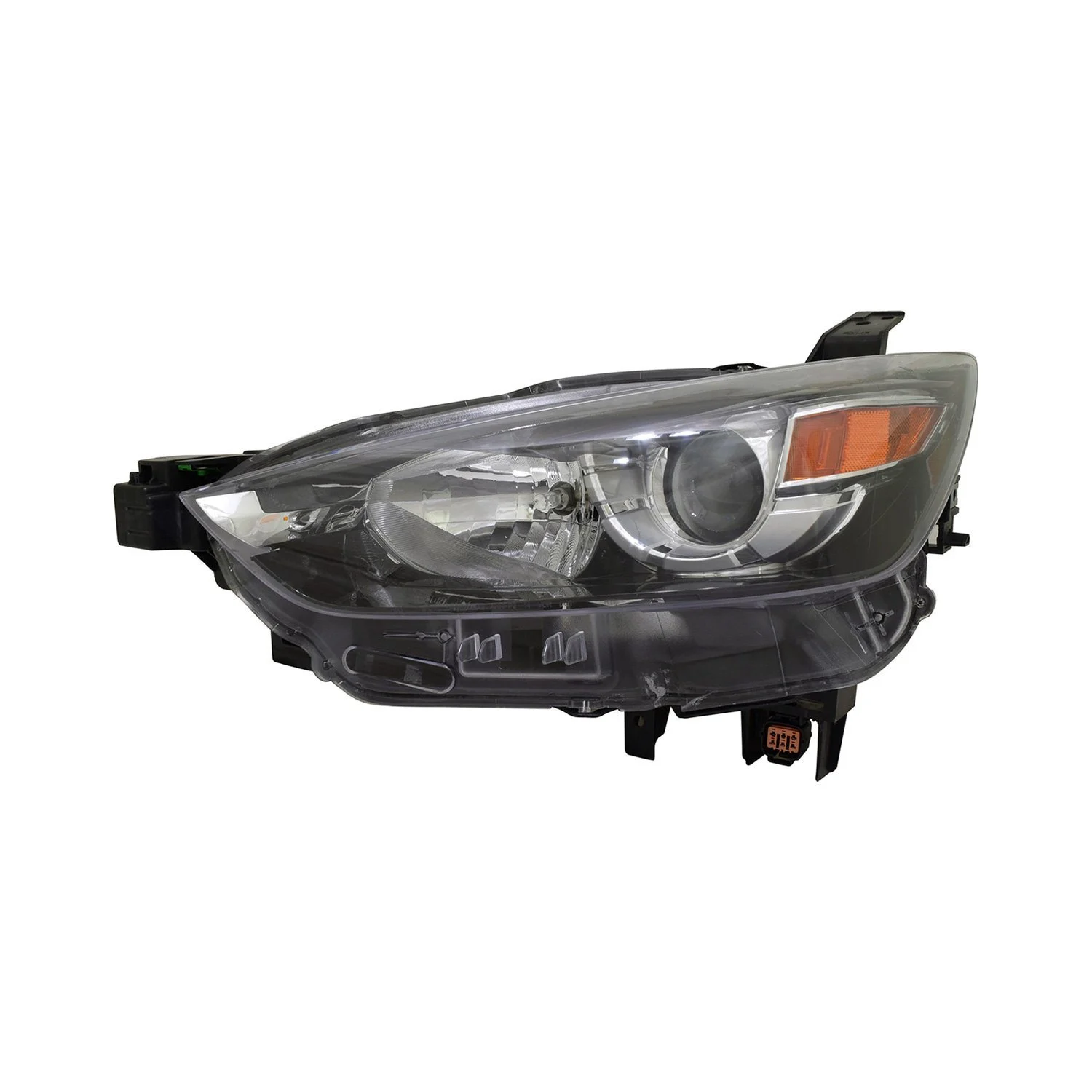 Headlight Lens Housing Left Halogen CAPA for Mazda CX-3 2016–2022