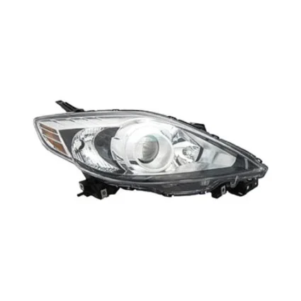 Headlight Lens Housing Right Halogen w/Black Bezel for Mazda 5 2008–2009