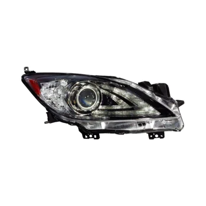 Headlight Lens Housing Right HID w/o Auto Level Control w/DRL for Mazda 3 Sedan Hatchback 2010–2013