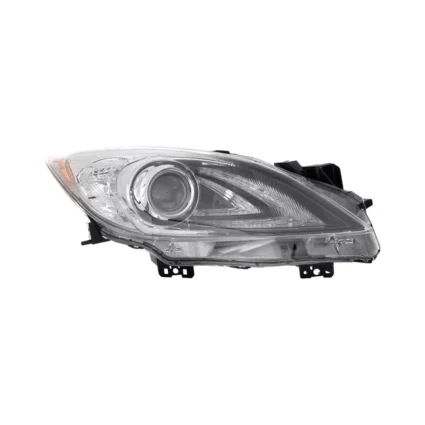 Headlight Lens Housing Right HID w/o Auto Level Control w/o DRL for Mazda 3 Sedan Hatchback 2010–2011