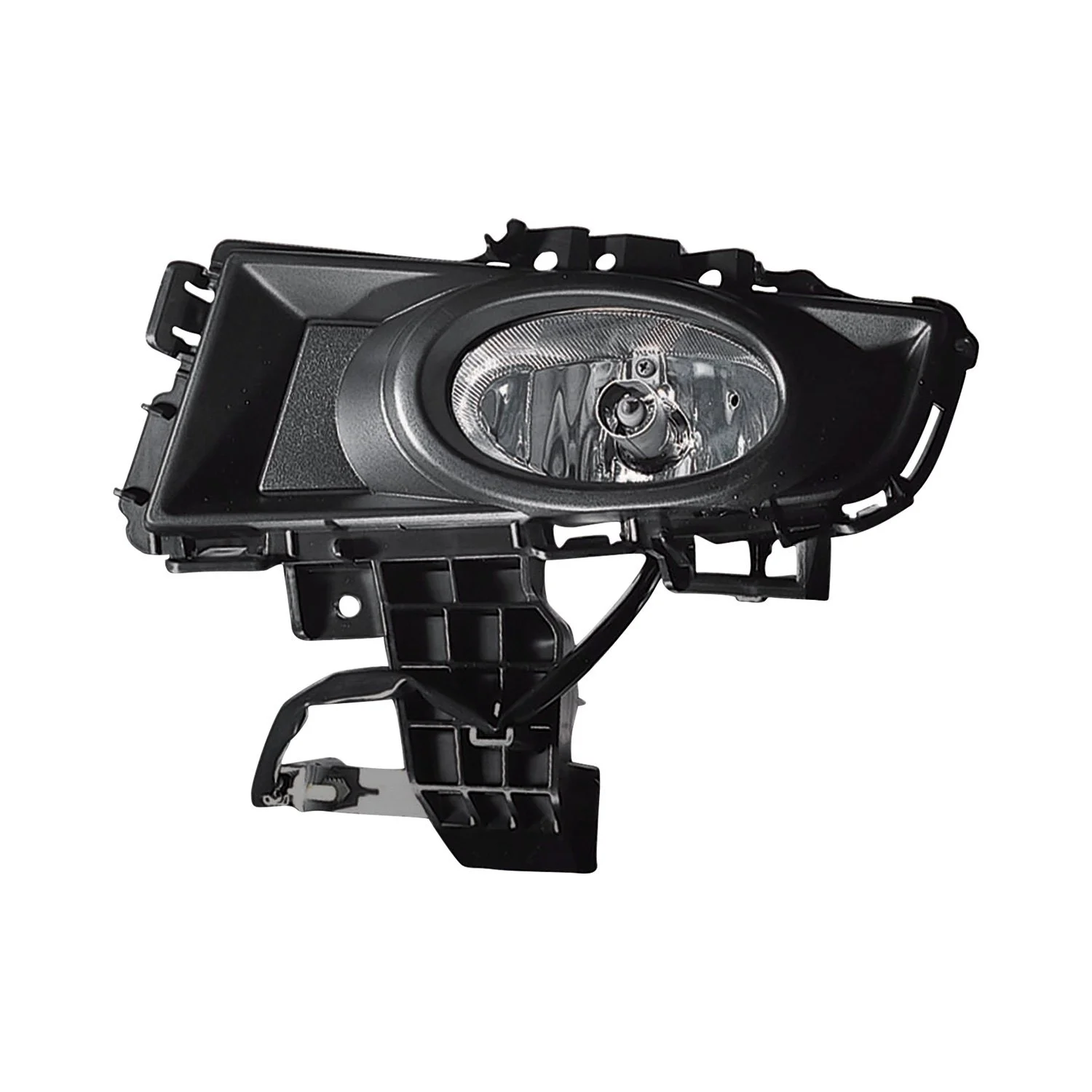 Fog Light Assembly Left Factory Installed Chrome CAPA for Mazda 3 Sedan 2007–2009