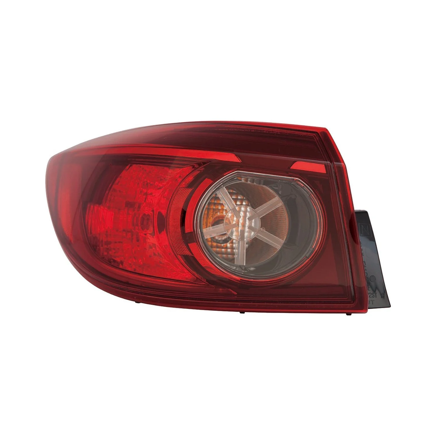 Tail Light Assembly Left Outer Bulb Type Japan Built for Mazda 3 Sedan 2014–2018