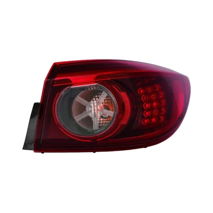 Tail Light Assembly Right Outer LED Type Smoke for Mazda 3 Sedan 2014–2015