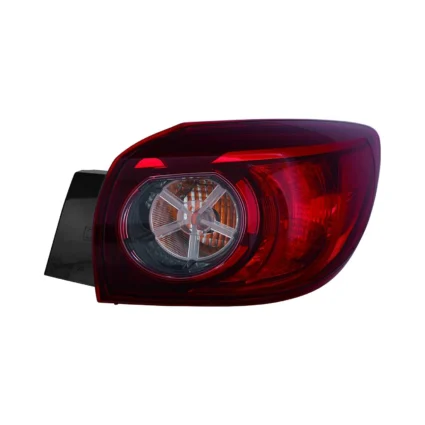 Tail Light Assembly Right Outer Clear Bulb Type Japan/Mexico Built CAPA for Mazda 3 Hatchback 2014–2018