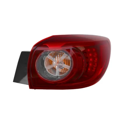 Tail Light Assembly Right Outer LED Type Smoke CAPA for Mazda 3 Hatchback 2014–2018
