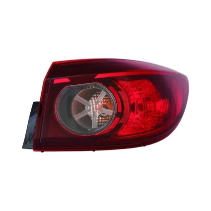 Tail Light Assembly Right Outer Bulb Type Japan Built CAPA for Mazda 3 Sedan 2014–2018