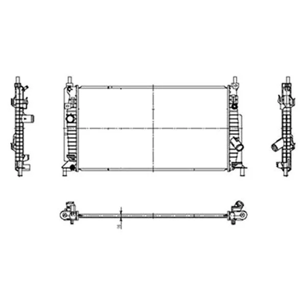 Radiator for Mazda 3 2010–2011