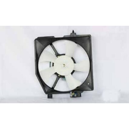 A/C Condenser Fan Assembly Right Includes Motor/Blade/Shroud for Mazda Protege 1999–2000