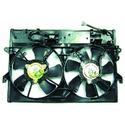 Engine Cooling Fan Assembly Dual Fan Assembly w/Air Conditioning for Mazda MPV 2000–2001