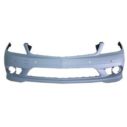 Bumper Cover Front W204 w/AMG Styling Pkg w/o Headlamp Washers w/Parktronic Primed for Mercedes-Benz C230 C250 C300 C350