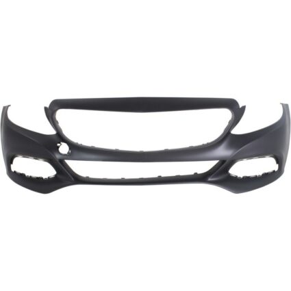 Bumper Cover Front W205/C205 w/o AMG w/o Luxury w/o Sport Pkg w/Surround View w/o Active Park Primed for Mercedes-Benz C300 Sedan Coupe 2015–2019