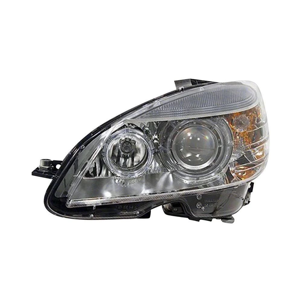 Headlight Assembly Composite Left W204 Bi-Xenon w/o Curve Lighting for Mercedes-Benz C230 C250 C300 C350