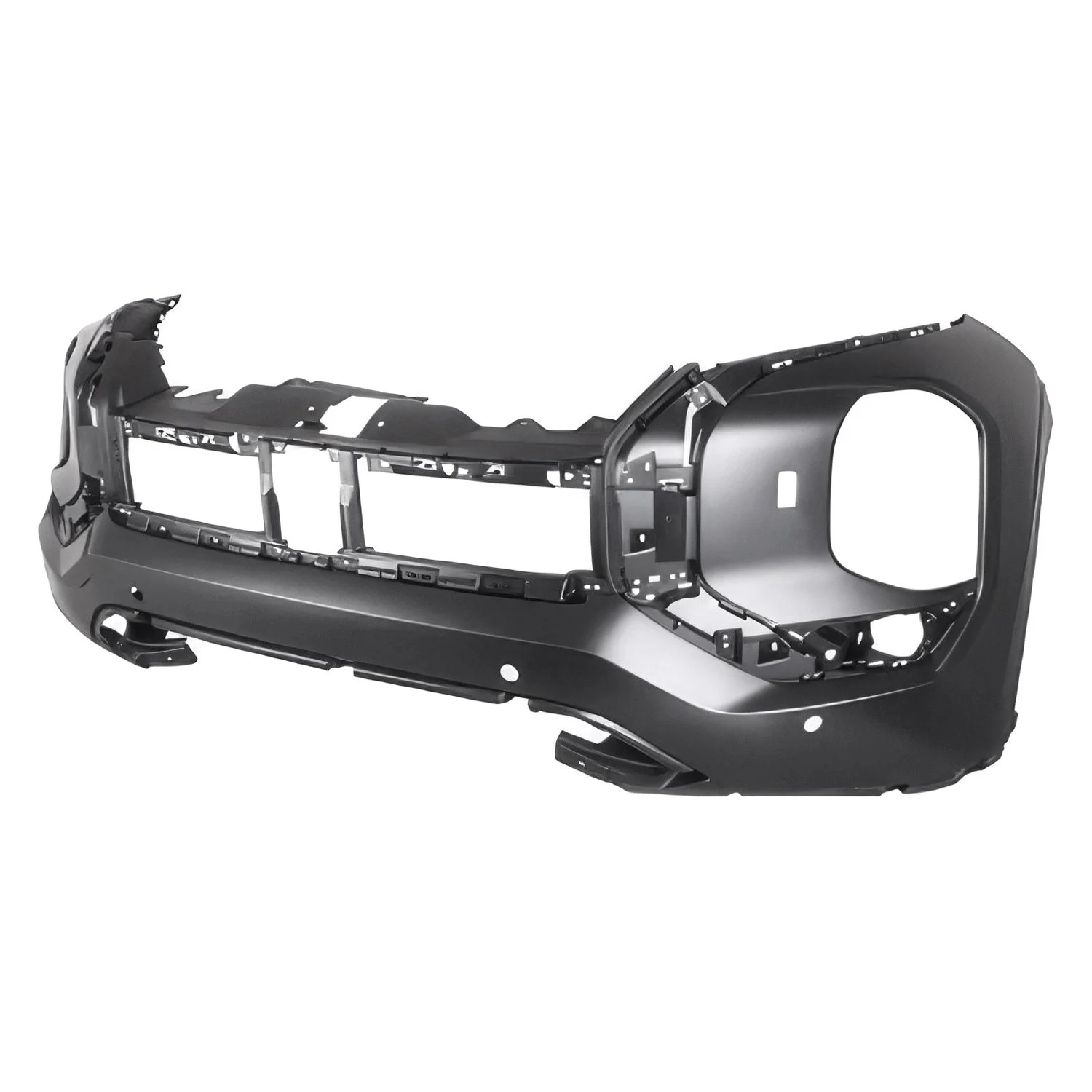 Bumper Cover Front w/Headlamp Washers w/Parking Sensors Primed CAPA for Mitsubishi Outlander 2022–2024