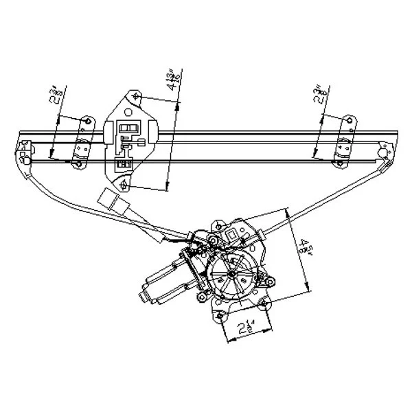 Window Regulator Front Left Regulator & Motor Assembly for Mitsubishi Lancer Sedan ES OZ Rally LS 2004–2007