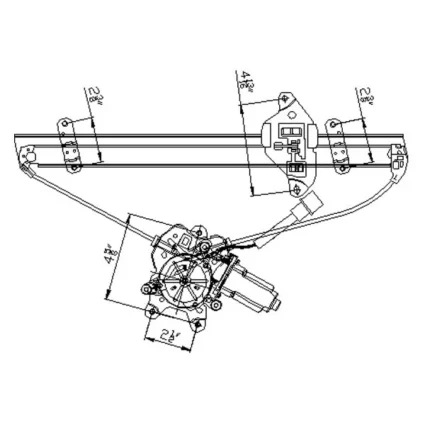 Window Regulator Front Right Regulator & Motor Assembly for Mitsubishi Lancer Sedan ES OZ Rally LS 2004–2007