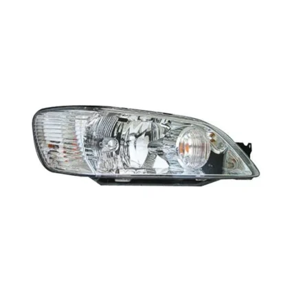Headlight Assembly Composite Right w/Chrome Bezel for Mitsubishi Lancer ES OZ Rally LS 2002–2003