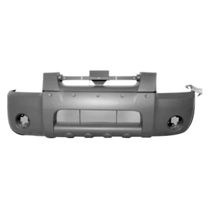 Bumper Cover Front w/o Holes For Fender Flares Type 1 Black for Nissan Frontier SE SC XE 2001–2004