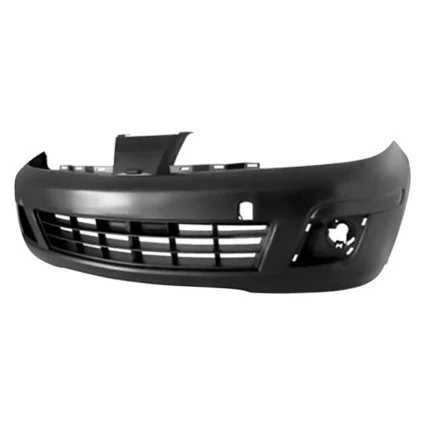 Bumper Cover Front w/o Sport Pkg w/Tie Down Hole Primed for Nissan Versa Sedan Hatchback 2007–2012