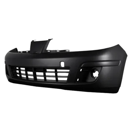Bumper Cover Front w/o Sport Pkg w/Tie Down Hole Primed CAPA for Nissan Versa Sedan Hatchback 2007–2012