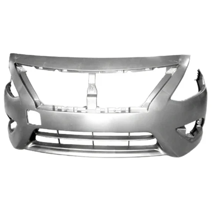 Bumper Cover Front w/o Chrome Insert Primed CAPA for Nissan Versa Sedan 2015–2018
