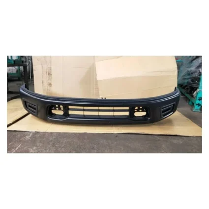 Bumper Face Bar Front w/o Parking Sensors Black for Nissan TITAN 2017–2019