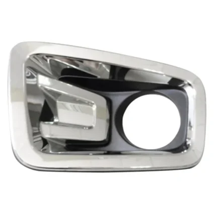 Bumper Insert Front Left Fog Lamp Bezel w/Fog Lamps w/Chrome Frame Textured Black for Nissan TITAN TITAN XD