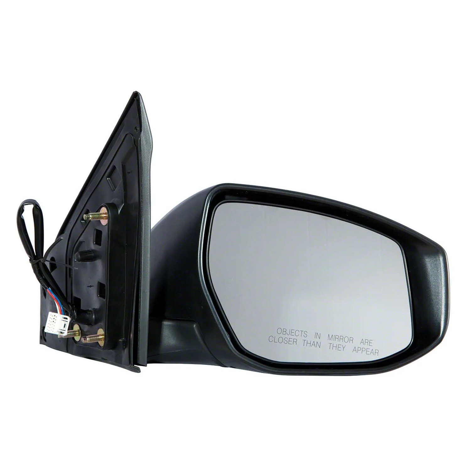 Door Mirror Assembly Right Power Non-Heated w/o Signal Lamp w/Cover for Nissan Sentra 2013