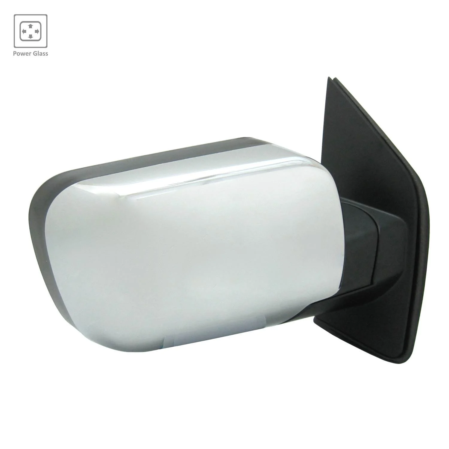 Door Mirror Assembly Right w/o Towing Pkg Chrome for Nissan TITAN SV 2011–2015