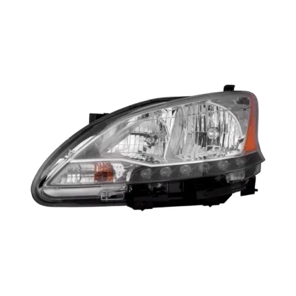 Headlight Assembly Composite Left CAPA for Nissan Sentra 2013–2015